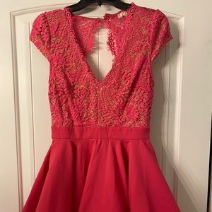 Hot pink cocktail dress